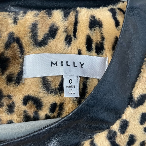 MILLY Animal Print Top - Picture 2 of 6